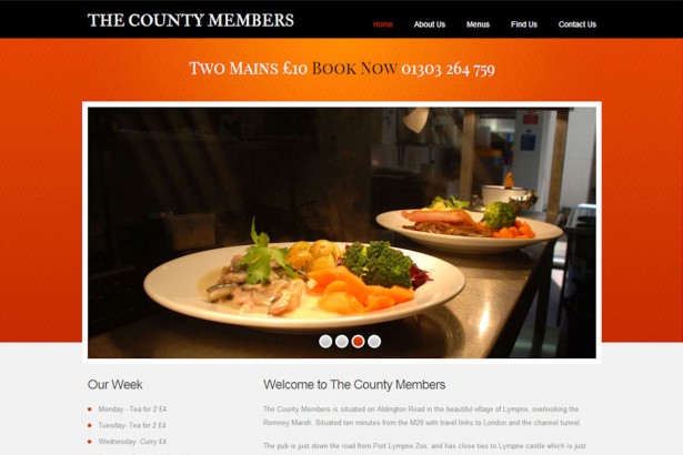 The County Members Website Design
