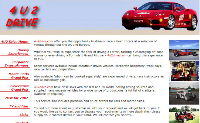 4 U 2 Drive  Website Design