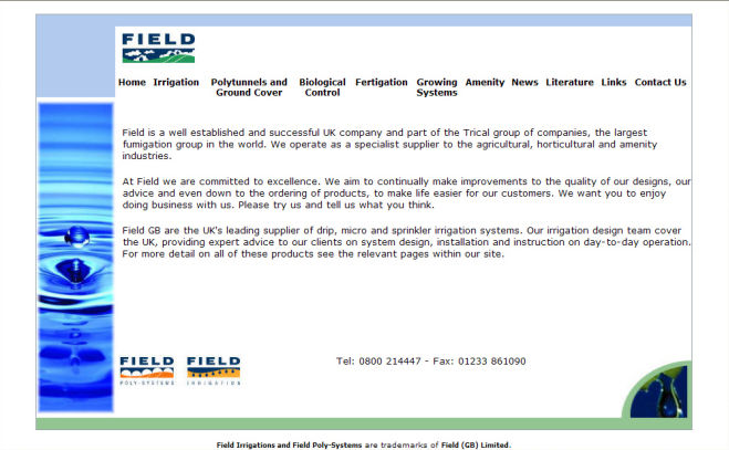 Field GB Website Design